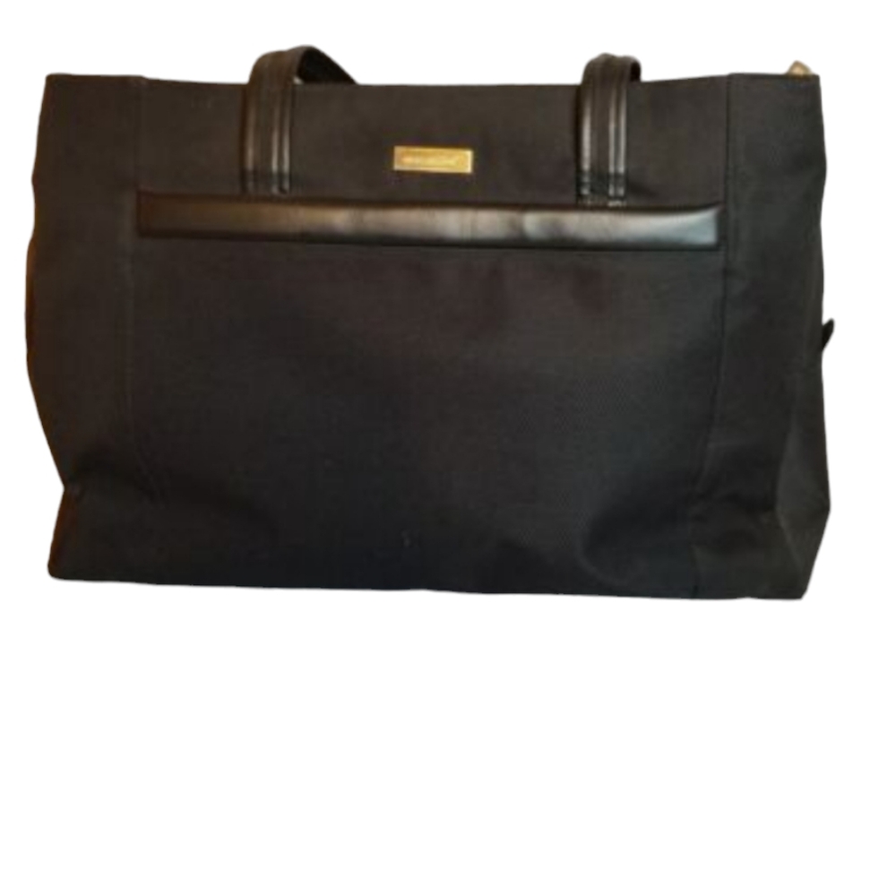 Worldbound Black Canvas Computer Tote/Teave Bag